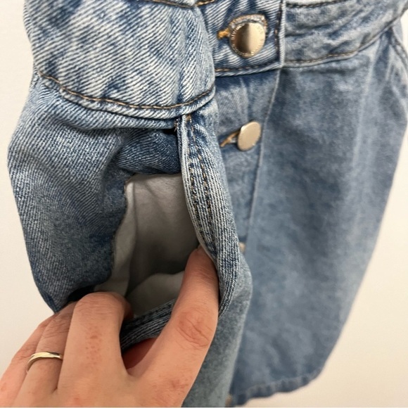 H&M Divided Denim Overall Dress Size 2 - Picture 5 of 9